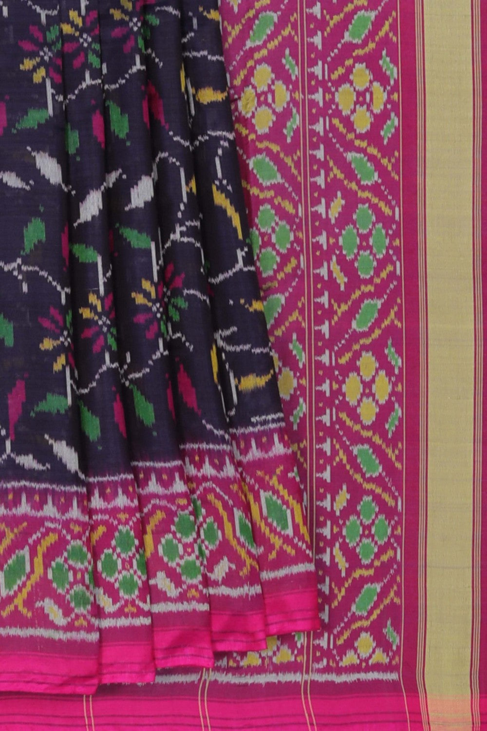 Image of Rajkot Patola Silk Purple Saree